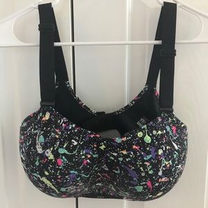 Black & speckled color Victoria Secret sports bra